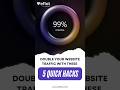 Double Your Website Traffic with These 5 Quick Hacks | Eflot