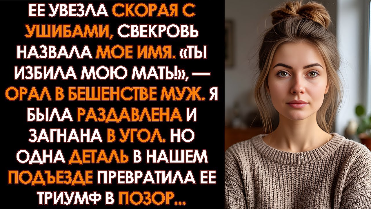 Свекровь РЫДАЛА, что я ее избила. Но камера в подъезде ЗАПИСАЛА, как она бьется о...
