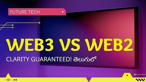 Web3 vs web2 vs web1 in telugu | Web3 అంటే ఏంటి | Vamsi Bhavani