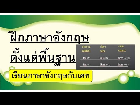 ฝึกภาษาอังกฤษตั้งแต่พื้นฐาน- แต่งประโยคภาษาอังกฤษ