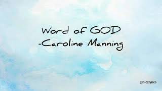 Word of God original song by Caroline Manning | Lyrics