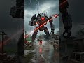 Robot vs Bike in Heavy Rain 🌧️ Epic 8K Cinematic Short"#veo3 #robotattack #pakistanivillage #funny