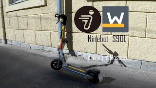 : "Whoosh"  Ninebot S90L Electric Scooter To Rent - a sunny day riding around Moscow