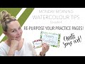 Re-Purpose Your Practice Pages and Create Some Functional Art! Monday Morning Watercolour Tips Ep.4