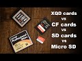 XQD cards vs compact flash vs SD cards vs micro sd cards write & download speed test & winner REVIEW