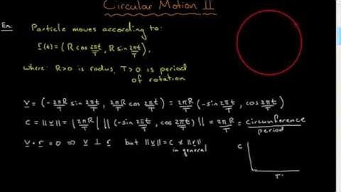 Particle motion: Circular motion II