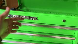 US General Toolbox IMPROVED! Unlocked Drawers with Top CLOSED