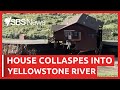 Record floods and mudslides cause house to collaspes into Yellowstone River | SBS News