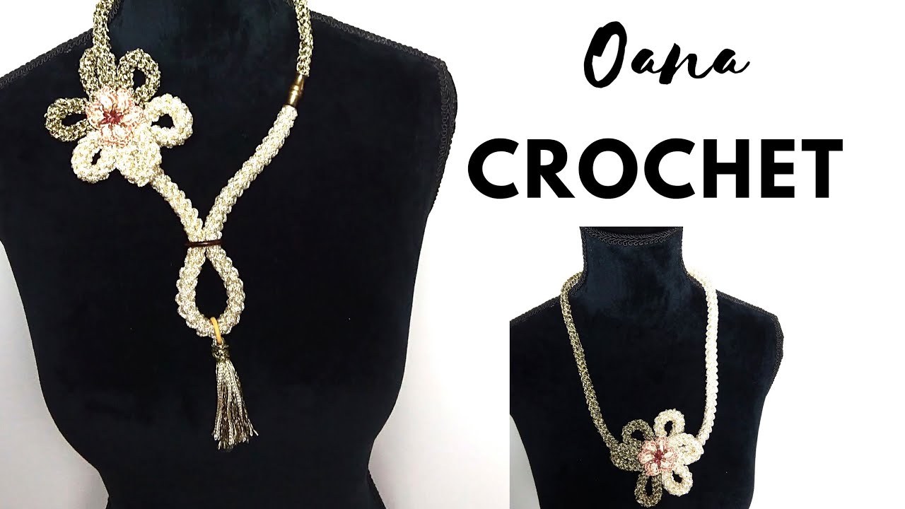 Collana fiore versatile all'uncinetto by Oana