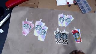 Starbucks Earrings - Shrinky Dinks