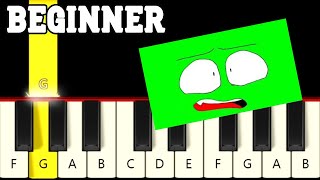 Monster How Should I Feel meme  Very Easy and Slow Piano tutorial  Only White Keys