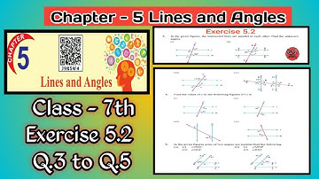 Q.3 to Q.5 | Class 7th | Exercise 5.2 | Math | Chapter 5 | Lines And Angles |  PSEB | Simple Way