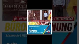 Büroeröffnung in Wittenberge - Herzliche Einladung - Dr. Götz Frömming, AfD