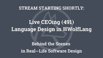 Live CEOing Ep 491: Language Design in Wolfram Language [Multiway Computation]