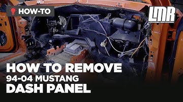 How To Remove SN95/New Edge Mustang Dash Panel (94-04)