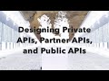 Designing Private, Partner, and Public APIs: What's the Difference?