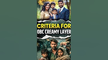 Criteria for creamy and non-creamy layer in OBC Category #obccategory #reservation