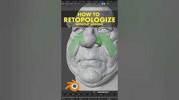 How to Retopologize in Blender without Addons