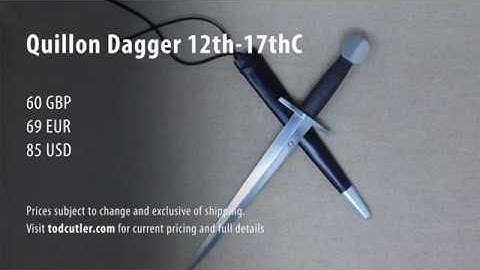 Tod cutler informational - Quillon Dagger 12th 17thC -