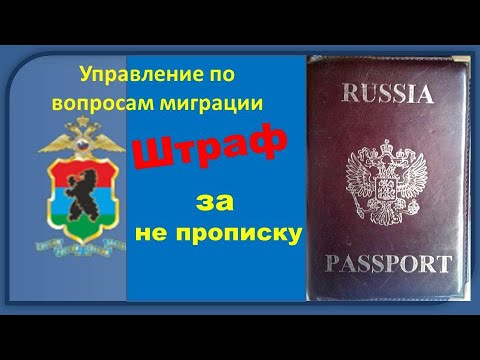 Штраф за не прописку. Какой штраф за отсутствие регистрации по месту жительства. #Shorts