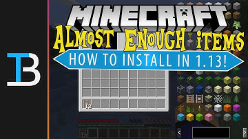 How To Download & Install Almost Enough Items in Minecraft 1.13