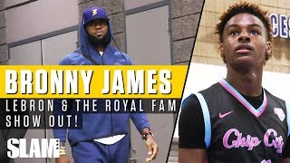 LeBron James \& Royal Family Showed Out in Queen City for Bronny! 👑 | SLAM Highlights