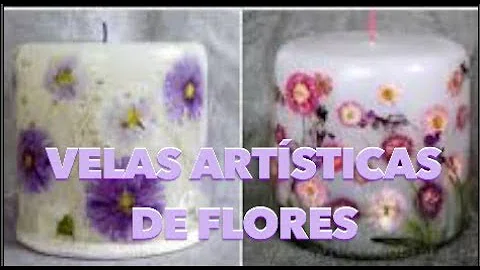 Como fazer vela com flores dentro?