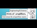 Hints of amplifiers.