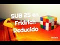 Cómo ser SUB 25 con el método FRIDRICH REDUCIDO | Requisitos y Consejos | AbRoBe Cube