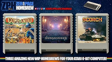 Commando (WIP | A8) Dungeoneer (WIP | A8), Scorch (WIP | A8) : Atari 8-Bit Homebrew