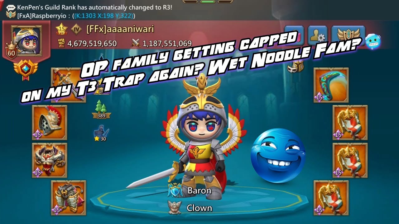 OP Family Getting Capped on my T3 Rally Trap again?? OP family or Noodle Family?? Peak Lords Content