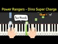 Power Rangers Dino Super Charge | tutorial piano level 1 - Easy