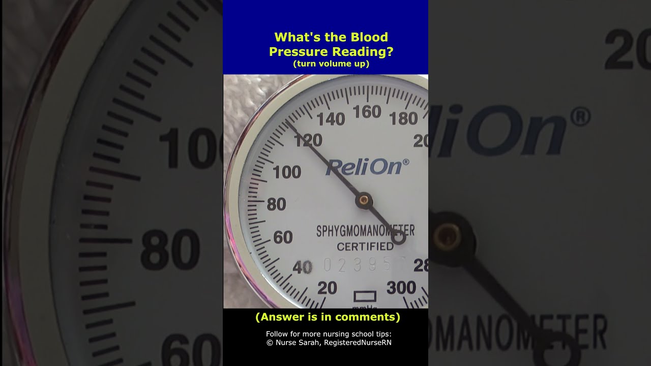 Manual Blood Pressure Check Off What Is This Reading 