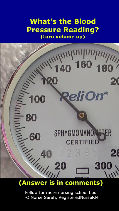 Manual Blood Pressure Check Off: What is this Blood Pressure Reading?