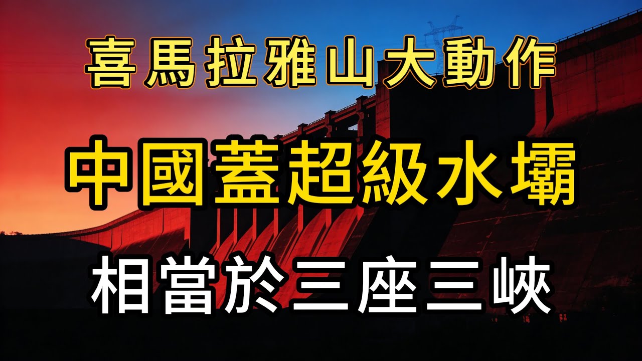 中國喜馬拉雅山大動作，600億瓦的超級巨獸！雅魯藏布江大壩，到底是綠能神器還是末日水彈？