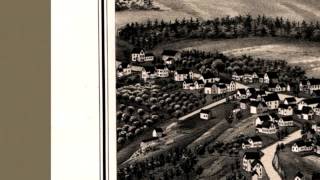 Greenville New Hampshire 1886 Panoramic Bird's Eye View Map 6990