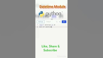 Datetime Module in Python #datetime #module #python #coding #programming