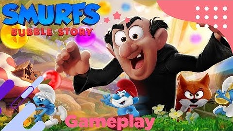 Smurfs Bubble Shooter Story :  #gameplaywalkthrough 🥰🍄
