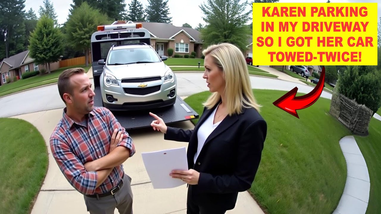 HOA President Karen Kept Parking in My Driveway, So I Got Her Car Towed ...