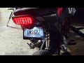 How to wire install connect rear accessory license plate tag light Honda Grom MSX125