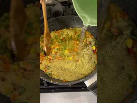 Как же мы с мужем любим кускус с овощами👍#ппужин #рецепты #мамаготовит