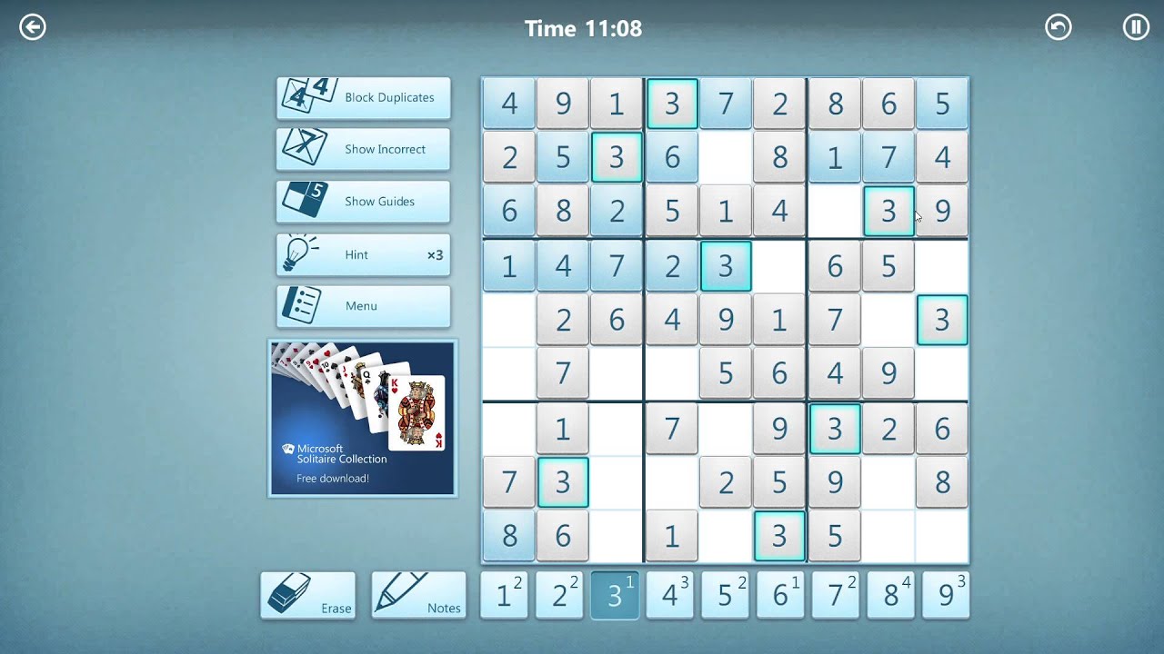 microsoft sudoku freezes locks up