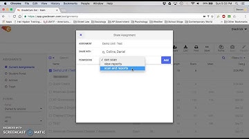 Sharing Assignments in GradeCam