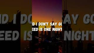 one night in Dubai. lyrics