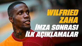 📺 Yeni transferimiz Wilfried Zaha'nın imza töreninden sonra yaptığı açıklamalar