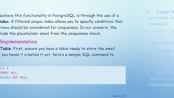 Achieving Partial Uniqueness in PostgreSQL: Allowing Duplicates for a Specific Value