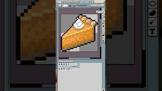 Pixel pumpkin pie #art #pixelart #gamedev #gameart #art #timelapse #tutorial #shorts #aseprite