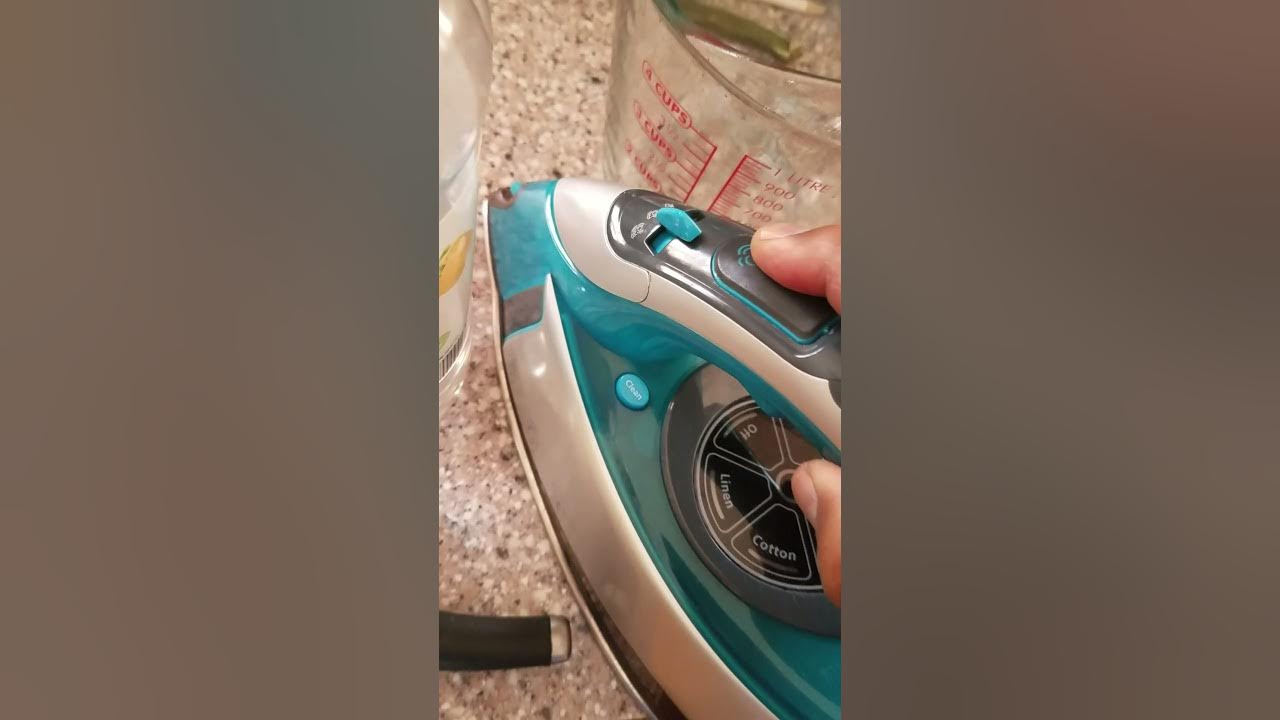 fix a steam iron button that is stuck YouTube