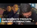 Exhiben a policía por presunta agresión; Secretaría de seguridad los desmiente