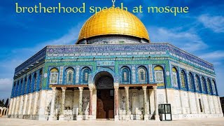 my first ever speech at a masjid (Mosque)